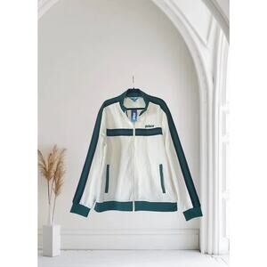 NWT  Prince Pickleball Men's Zip-Front Track Jacket Cream XXL